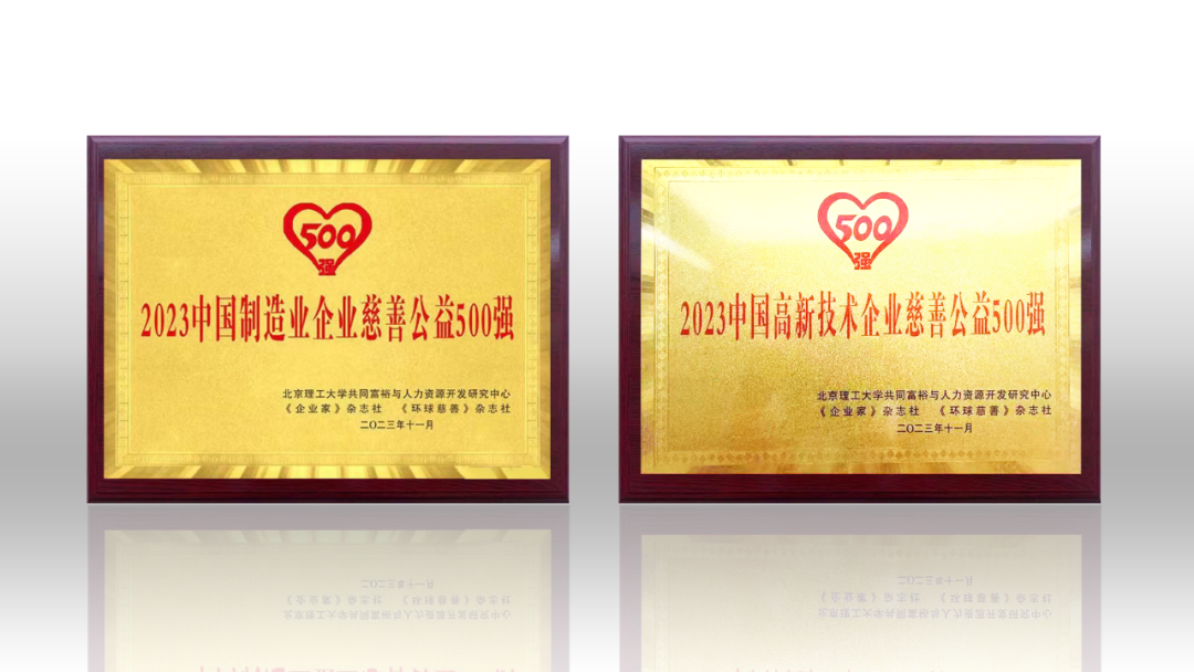 2023中国企业慈善公益500强发布 爱游戏荣登两项榜单